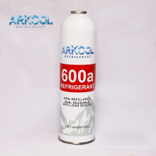 Gas fría R134A R600A Refrigerante A/C Partes de repuesto Refrigerante R600A R290 Gas de alta pureza